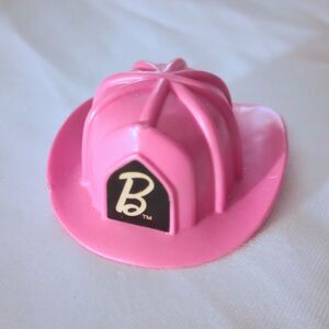 Barbie Doll Accessory PINK FIREMAN HAT Firefighter Fire Fighter Helmet Mattel